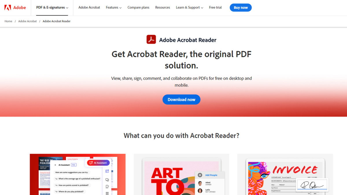 Adobe Acrobat Reader (2024) review